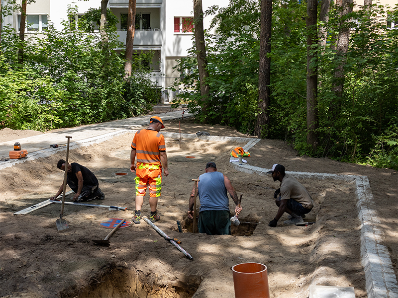 2.6.2026 // Die großen Kletteranlagen benötigen tiefe und starke Fundamente.